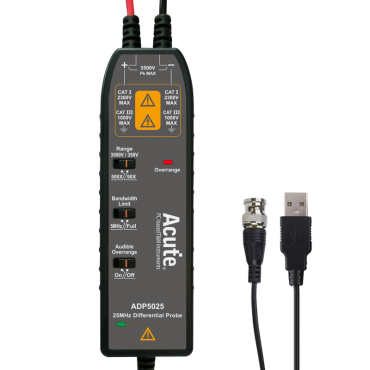 ADP5025-U 高壓差動探棒；USB 供電